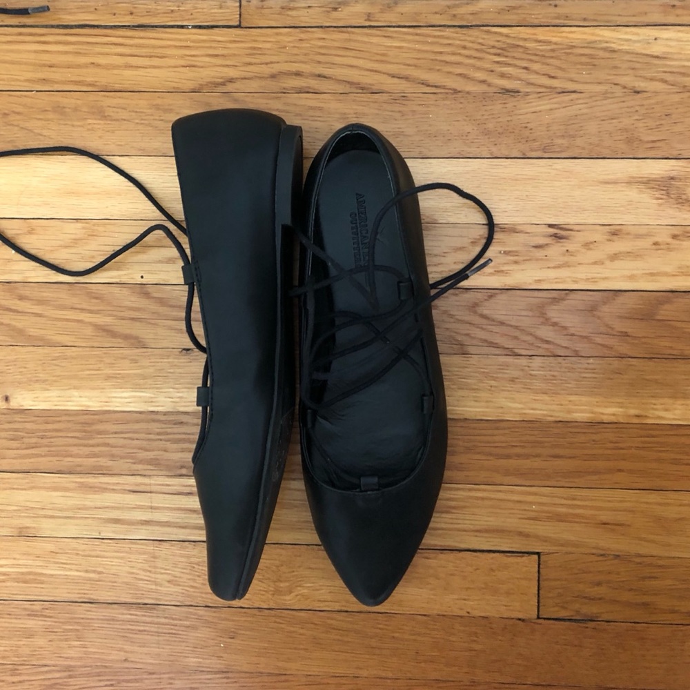 Lace up flats